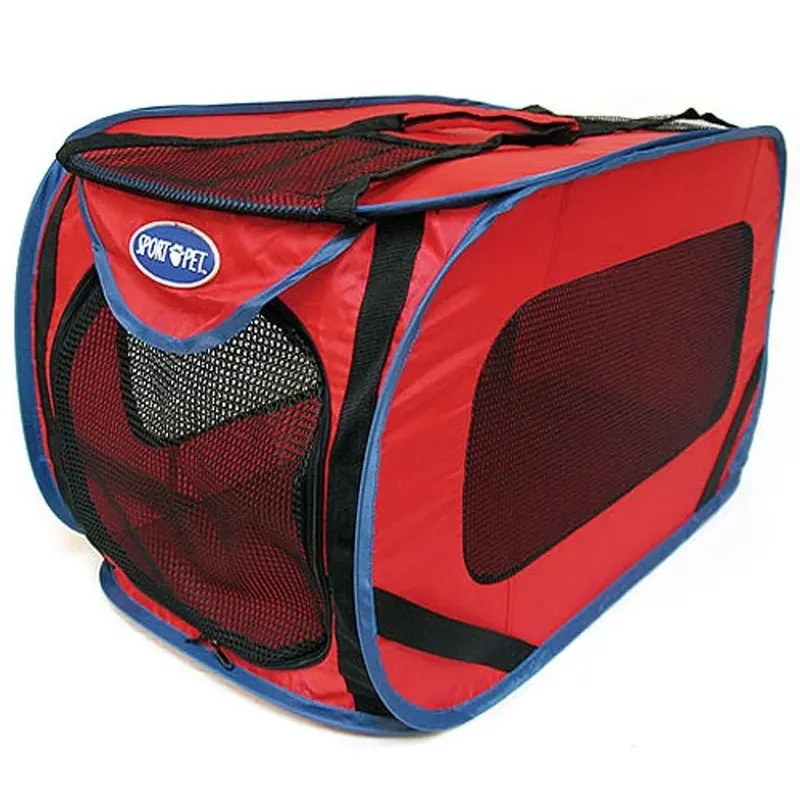 SportPet Pop Open Kennel Large Red