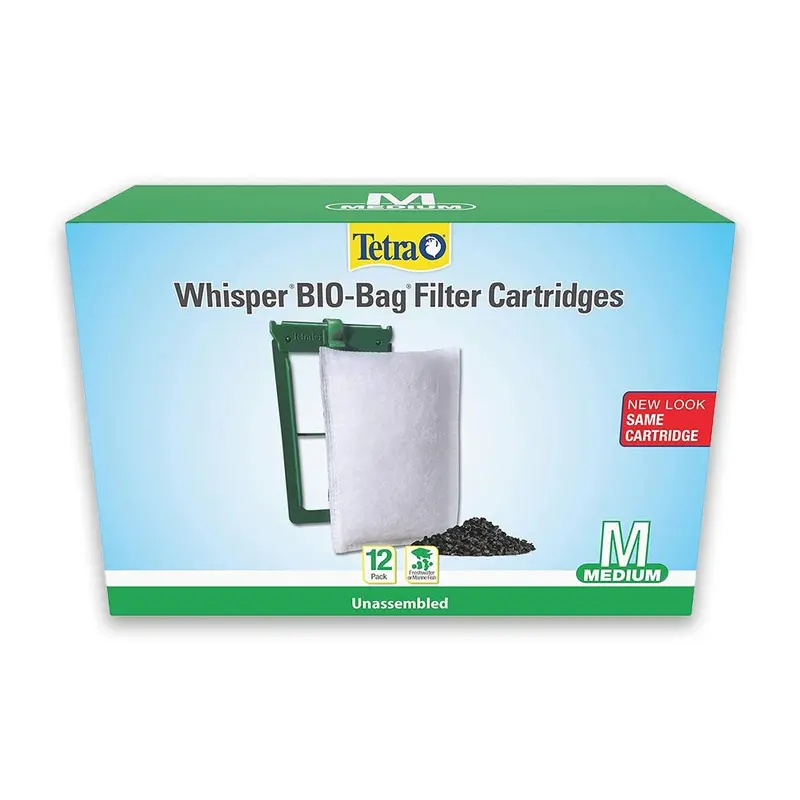 Tetra Whisper Bio-Bag Disposable Filter Cartridges Unassembled Medium 12 Count