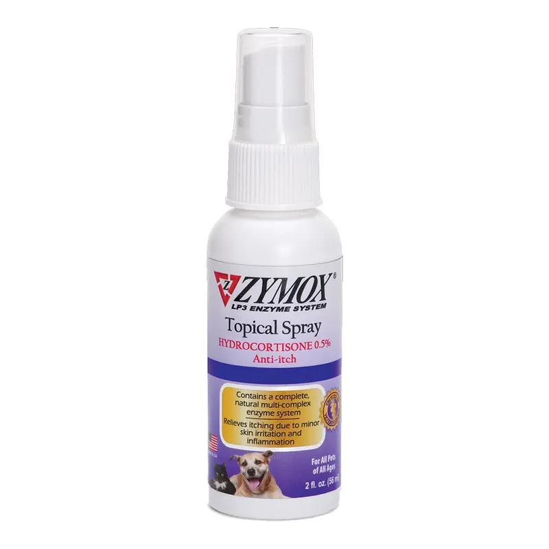 Zymox Topical Spray with 0.5% Hydrocortisone for Dogs & Cats 2-oz