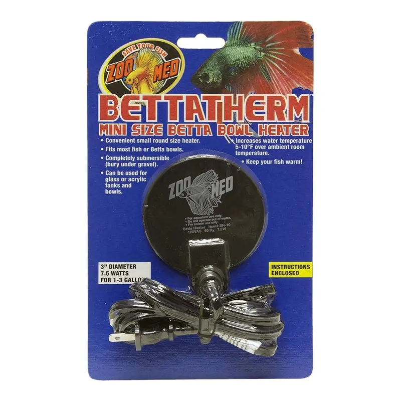 Zoo Med BettaTherm Mini Beta Bowl Aquarium Heater