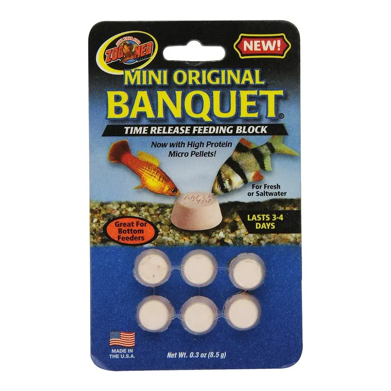 Zoo Med Original Banquet Fish Feeding Block Mini 0.3-oz