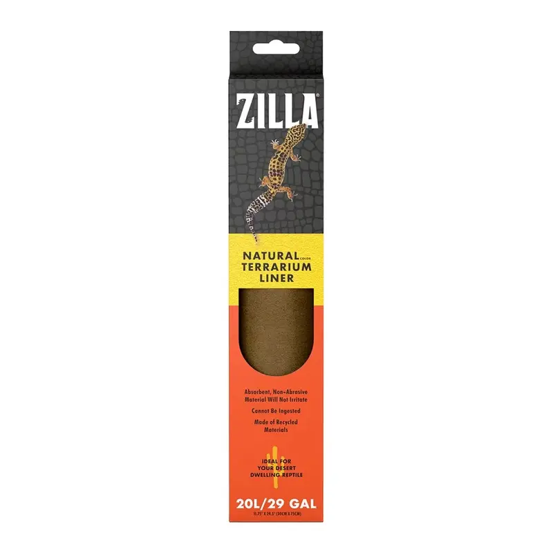 Zilla Brown Reptile Terrarium Liner 20L/29-gal
