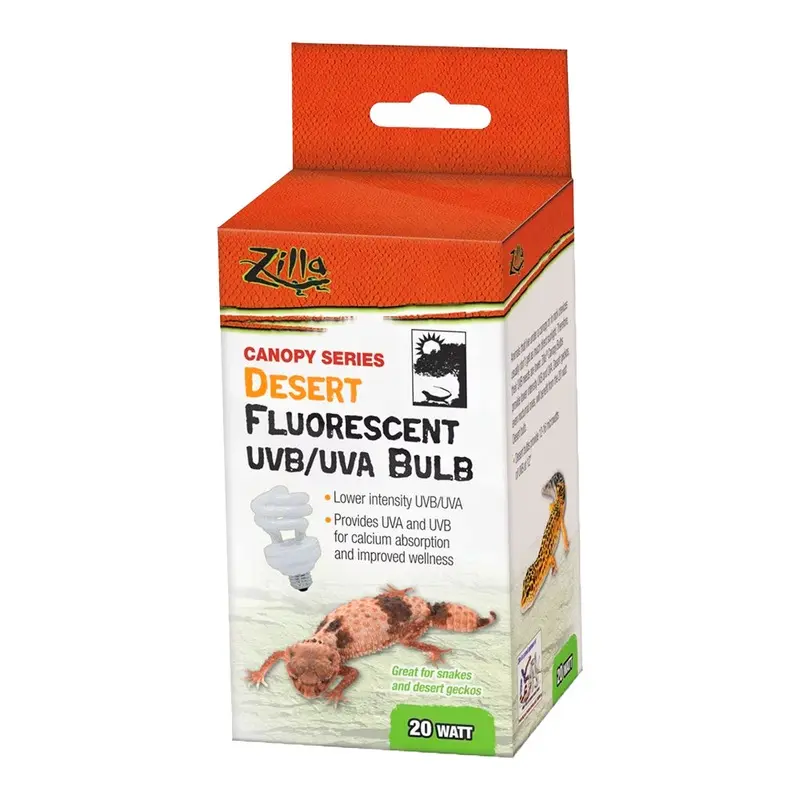 Zilla Canopy Series Desert Fluorescent UVB/UVA Bulbs 20W