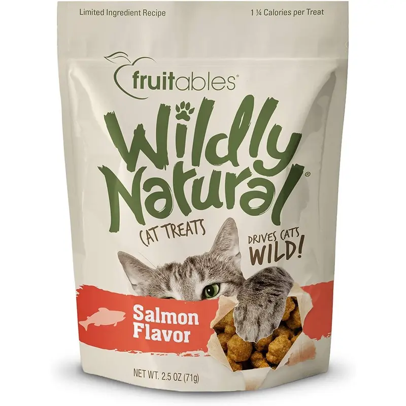 Fruitables Wildly Natural Salmon Cat Treats 2.5-oz