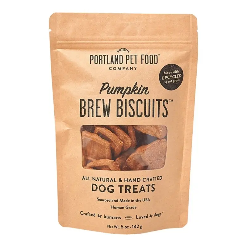 Portland Pet Food Company Pumpkin Brew Biscuits Dog Treats 5-oz