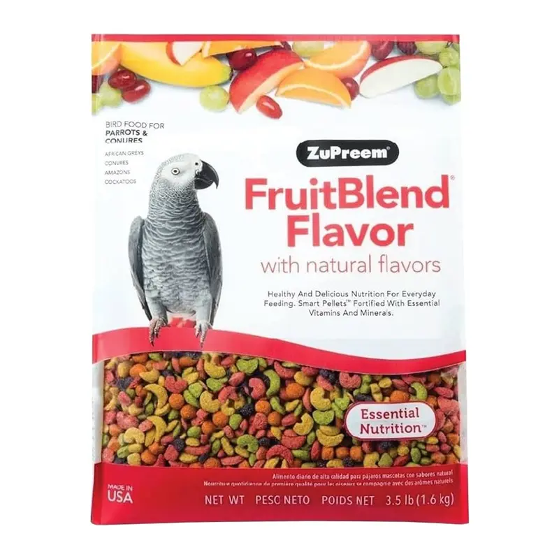 ZuPreem FruitBlend Parrots & Conures Bird Food 3.5-lb