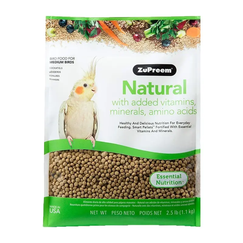 ZuPreem Natural Bird Food Cockatiels 2.5-lb
