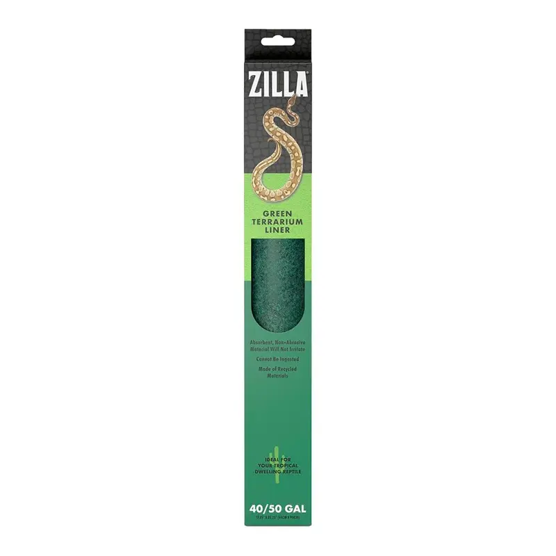 Zilla Reptile Terrarium Liners Green 30Br/40Br/50/65 gal