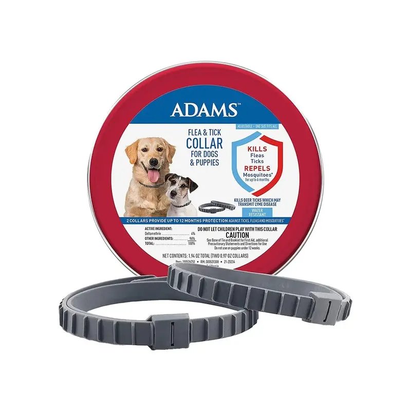 Adams Flea & Tick Collar for Dogs & Puppies 2 Count