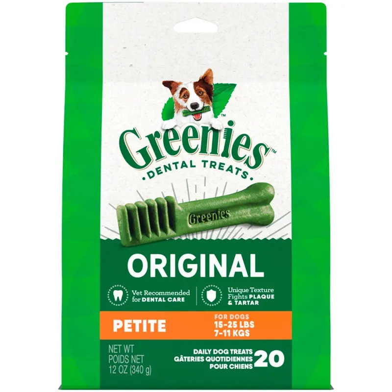 Greenies Original Dog Dental Treats Petite 12-oz 20 Count