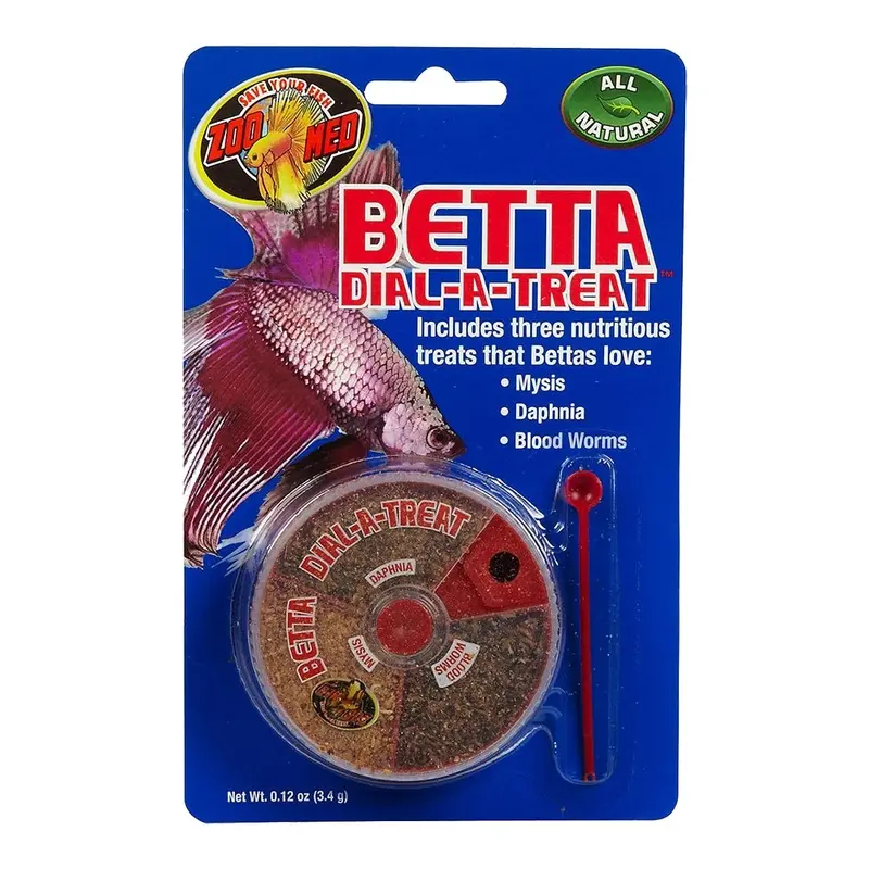 Zoo Med Betta Dial-A-Treats Freeze Dried Fish Food 0.12-oz