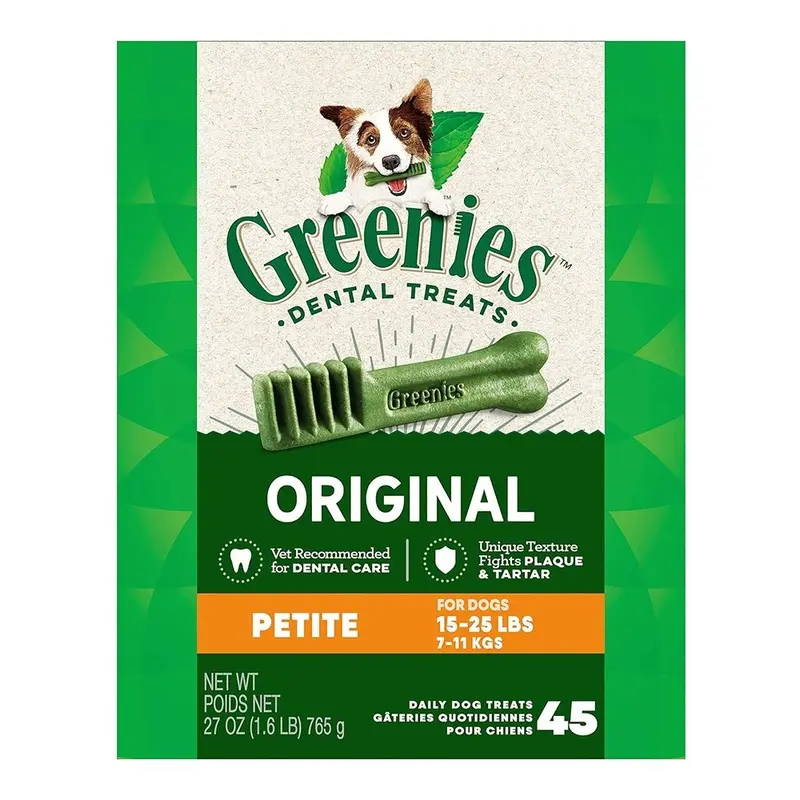 Greenies Original Dog Dental Treats Petite 27-oz 45 Count