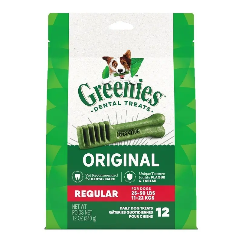 Greenies Original Dog Dental Treats Regular 12-oz 12 Count