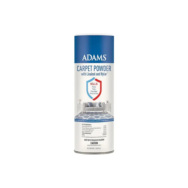 Adams Carpet Powder with Linalool and Nylar 16-oz