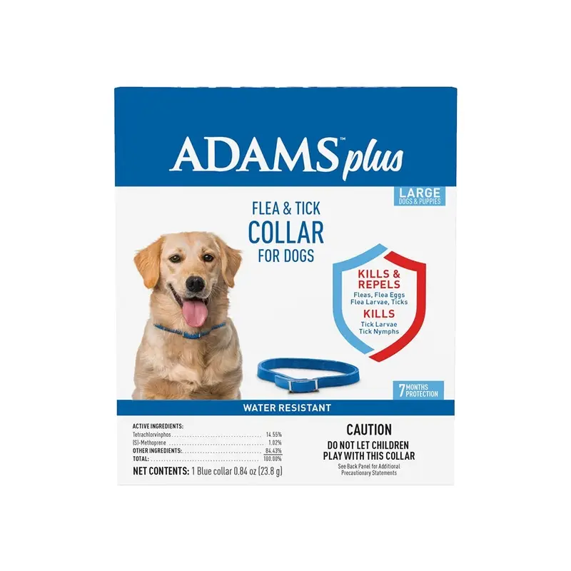 Adams Plus Flea & Tick Blue Collar for Dogs Large