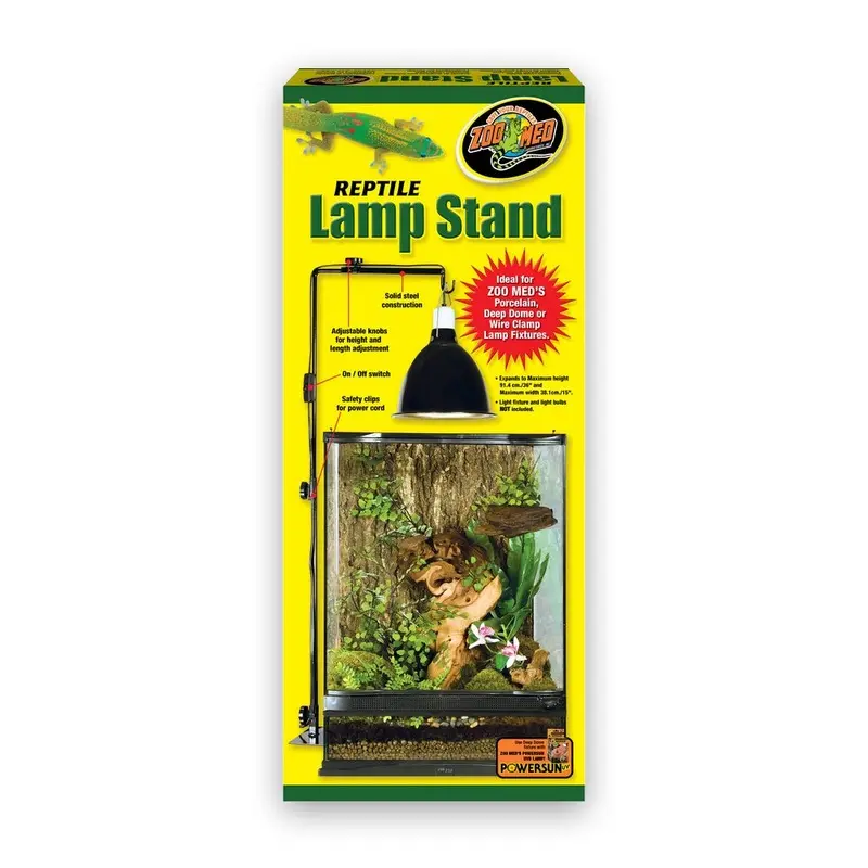Zoo Med Reptile Lamp Stand Black Large