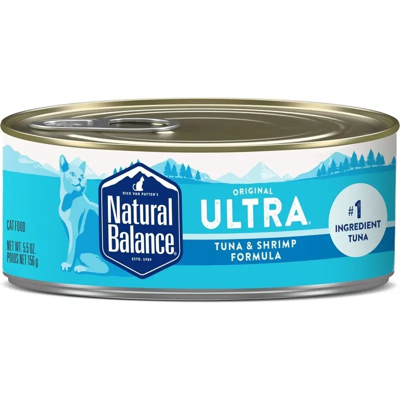 Natural Balance Pet Foods Original Ultra Canned Cat Food Tuna & Shrimp 5.5-oz