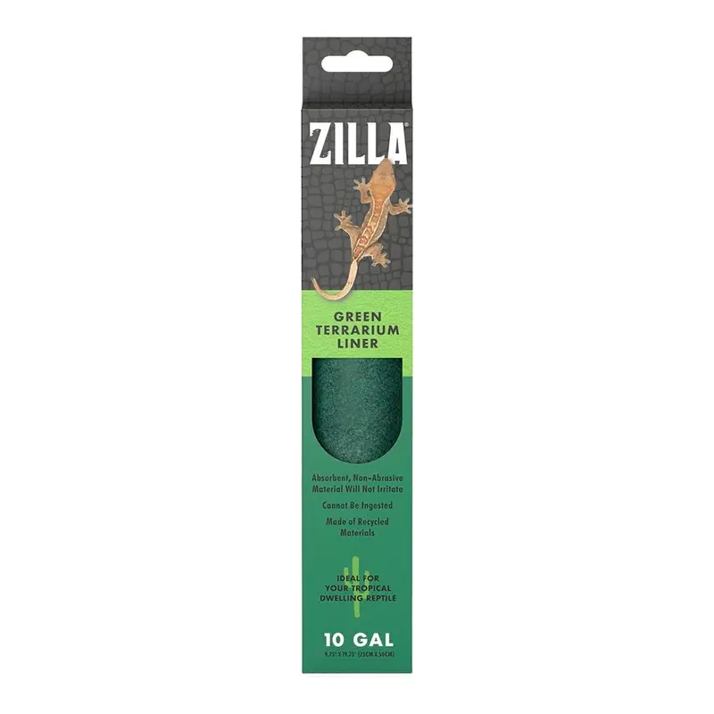 Zilla Reptile Terrarium Liners Green 10/20X gal