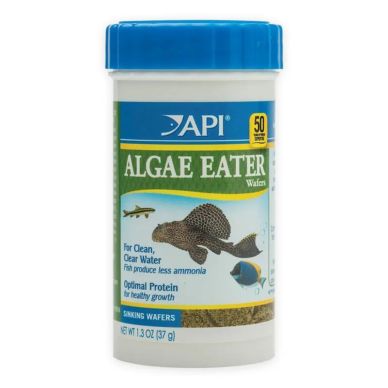 API Algae Eater Premium Sinking Wafer Fish Food 1.3-oz
