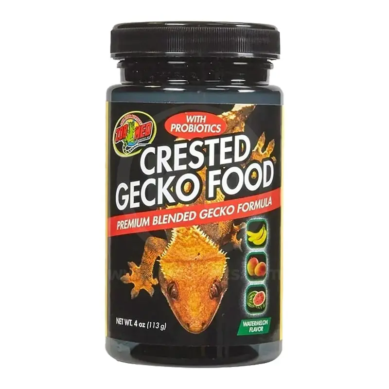 Zoo Med Premium Blended Watermelon Flavor Crested Gecko Dry Food 4-oz