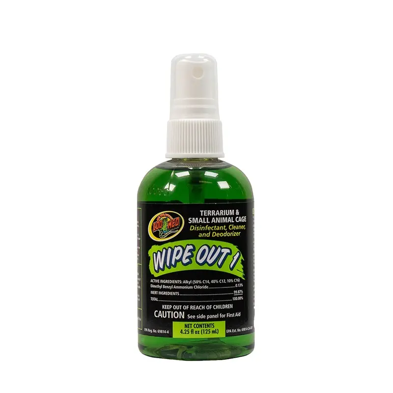 Zoo Med Wipe Out 1 for Terrariums & Small Animal Cage 4.25-oz