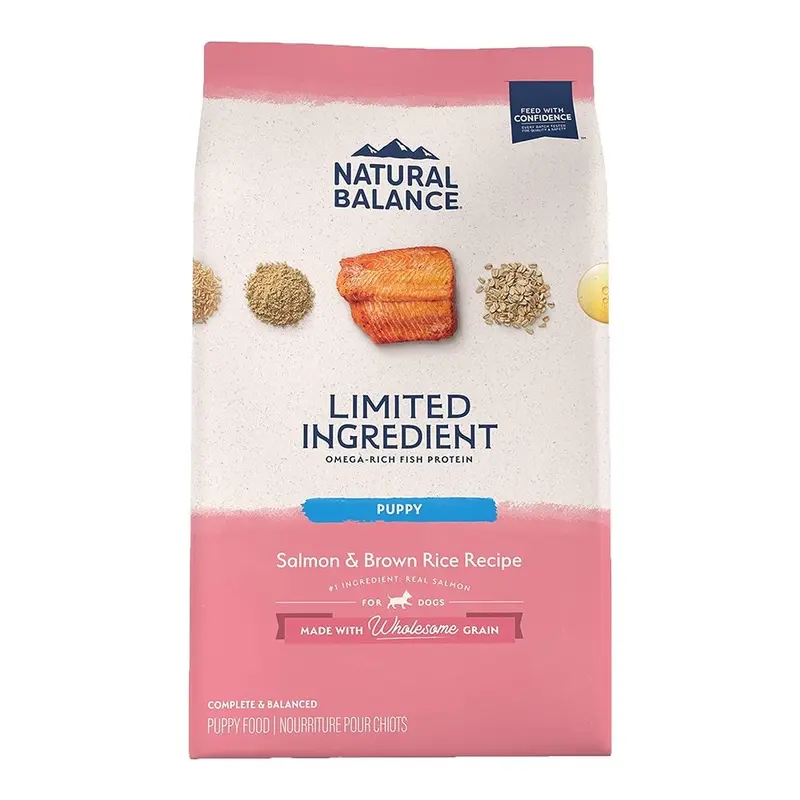 Natural Balance Pet Foods Limited Ingredient Puppy Dry Food Salmon & Brown Rice 4-lb