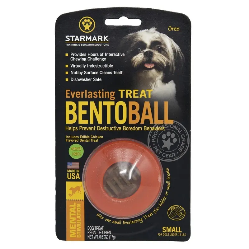Starmark Everlasting Dog Treat Bento Ball Dog Chew Toy Small