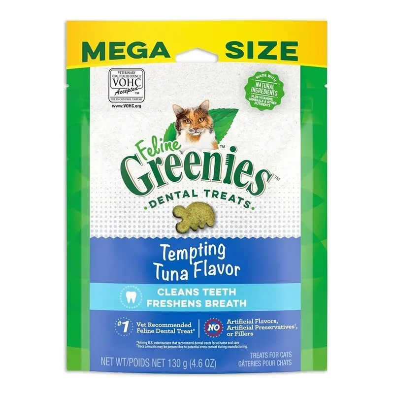 Greenies Feline Tempting Tuna Adult Cat Dental Treats 4.6-oz