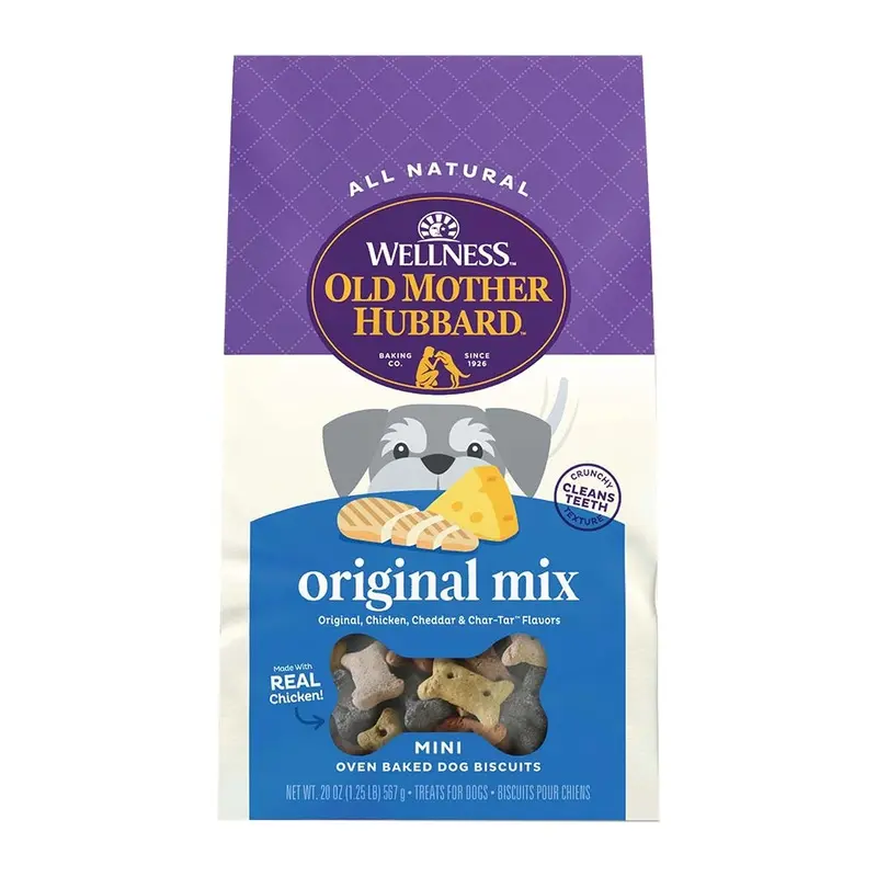 Old Mother Hubbard Classic Original Mix Oven-Baked Biscuits Dog Treats Mini 20-oz