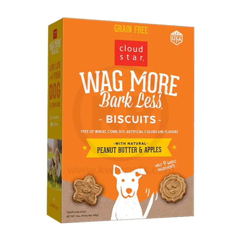 Wagmore Dog Grain Free Baked Peanut Butter & Apple 14-oz