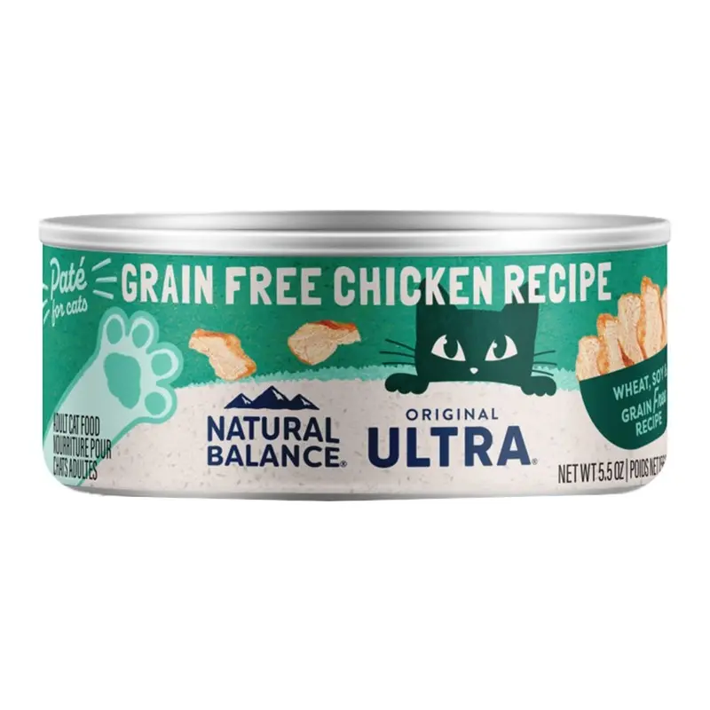 Natural Balance Pet Foods Original Ultra Grain Free Canned Cat Food Chicken 5.5-oz
