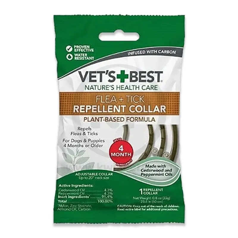 Vet's Best Flea and Tick Repellent Dog Collar 20-in