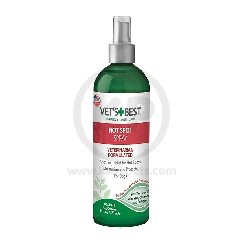Vet's Best Hot Spot Fast Itch Relief Spray for Dogs 16-oz
