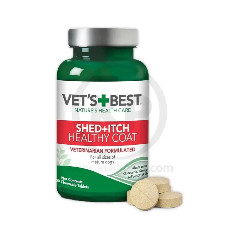 Vet's Best Best Healthy Coat Shed & Itch Chewable Tablets 50 Count