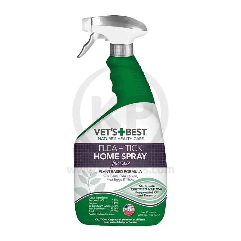 Vet's Best Flea & Tick Home Spray for Cats 32-oz
