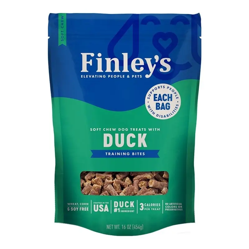 Finley's Soft Chew Training Bites Dog Treats Duck Recipe 16-oz