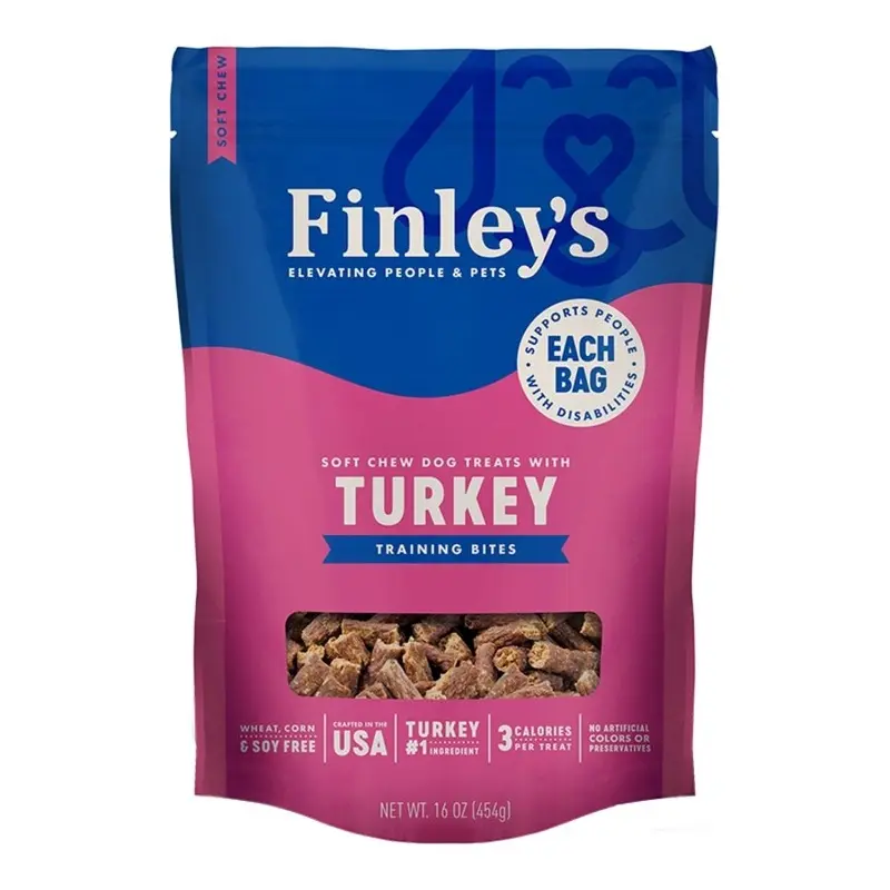Finley's Soft Chew Training Bites Dog Treats Turkey Recipe 16-oz