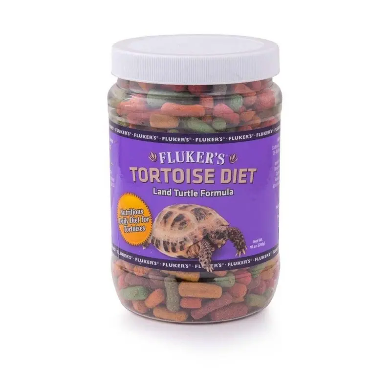 Fluker's Tortoise Diet Large Pellets Land Turtle Food 10-oz