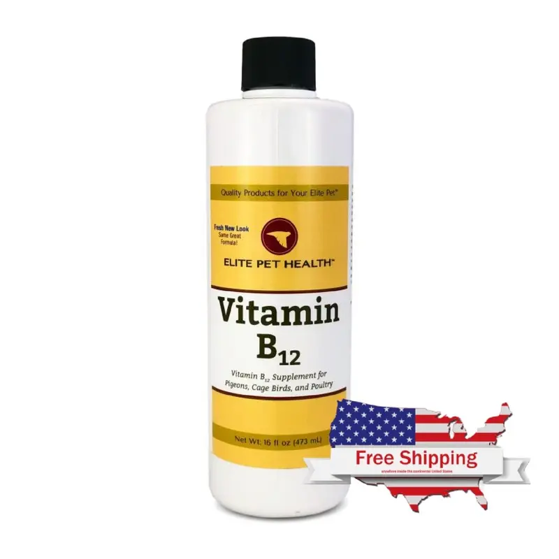 Vitamin B-12 Liquid (Elite Pet): Bird and Pigeon Supplement