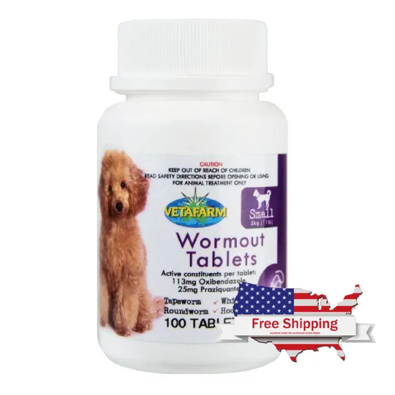 Wormout (Vetafarm): Broad Spectrum Dog Dewormer & cat Dewormer