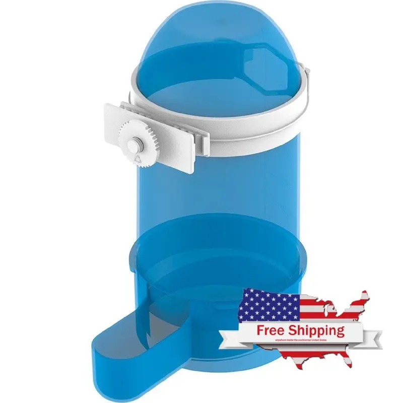 Blue Drinker/Feeder with Support (Copele) Pigeon Water Feeder/Bird Water Feeder
