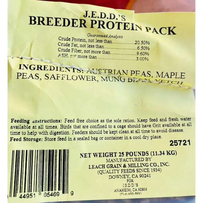 Breeder Protein Pack (Leach Grain & Milling) Premium Pigeon Breeding Mix