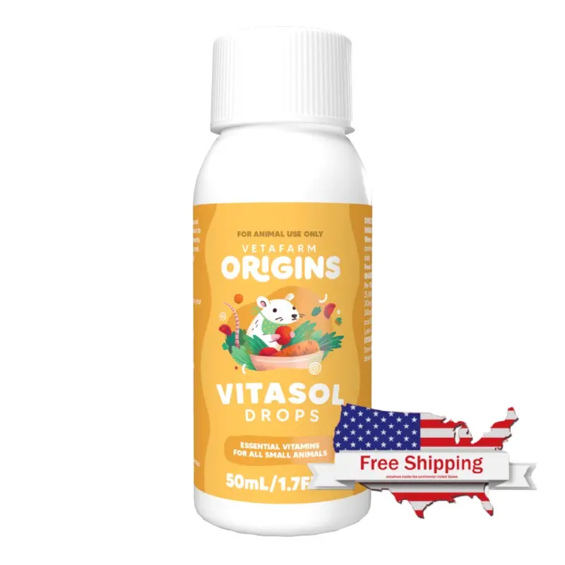 Vitasol Drops (Vetafarm) Essential Small Animal Vitamins for Rabbits, etc.