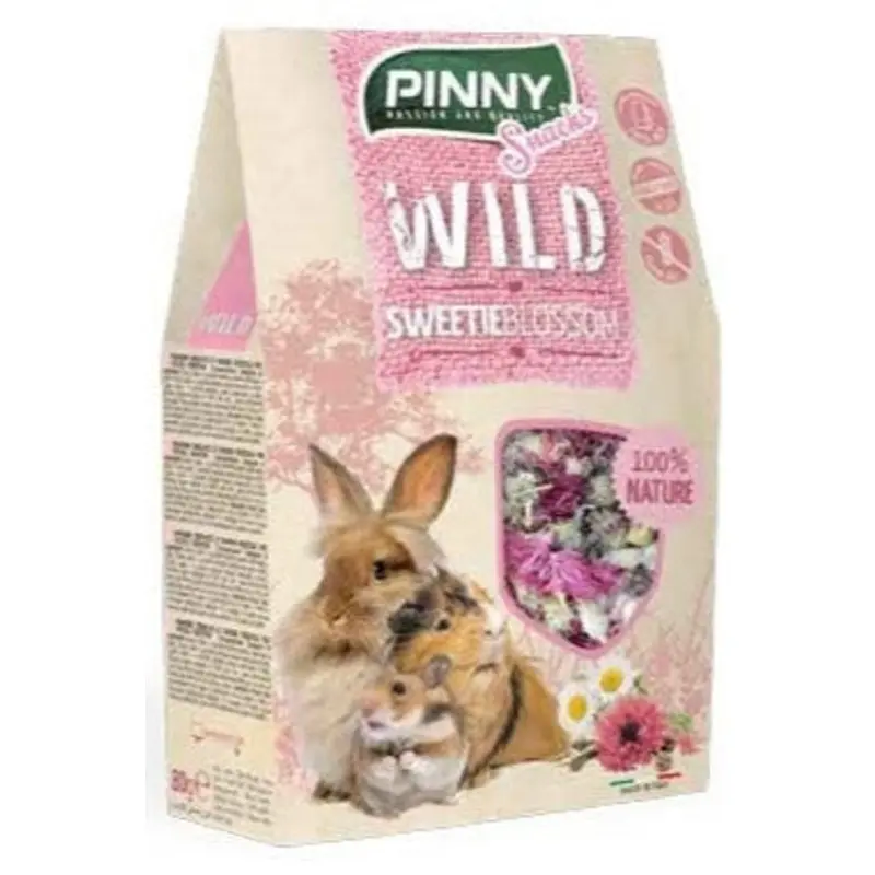 Wild Snack Sweetie Blossom (Pinny) Dried Flowers for Rabbits / Natural Pet Snacks