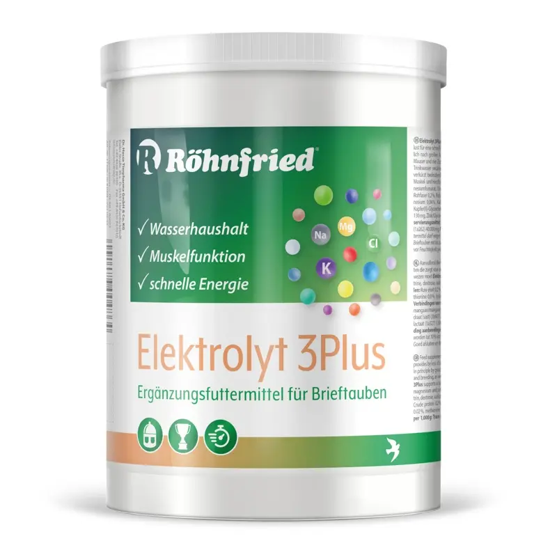 600G Elektrolyt 3 Plus (Rohnfried) Electrolytes for Pigeons