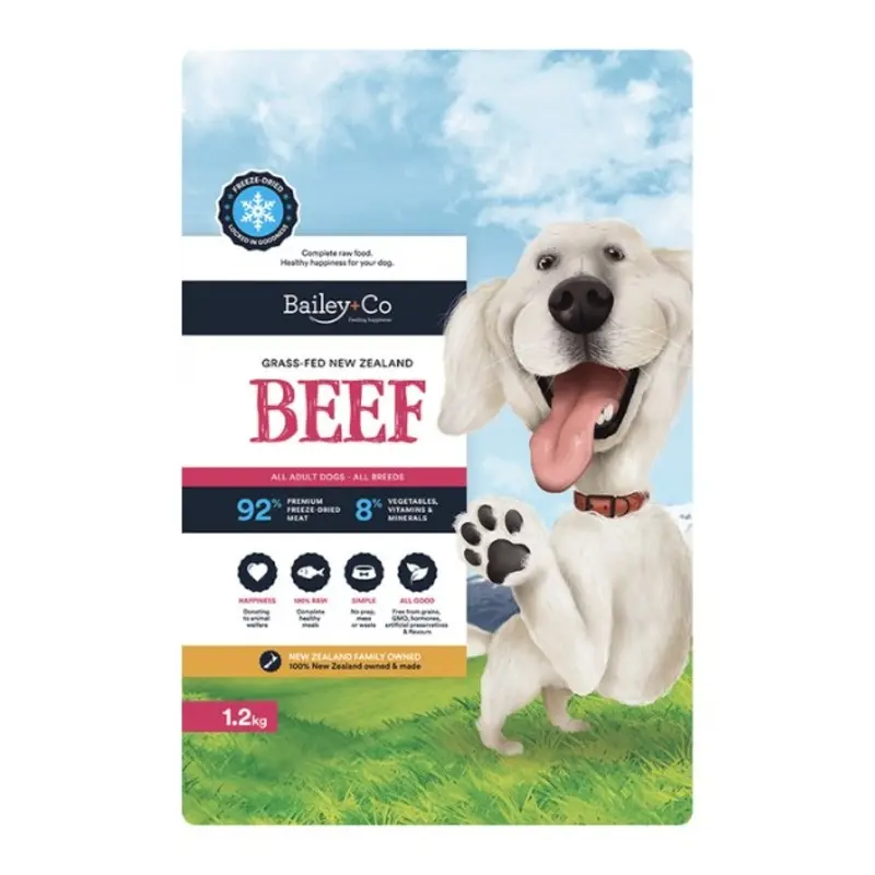 Bailey+Co New Zealand Freeze Dried Raw Dog Food (Beef)