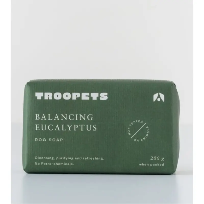 Troopets Essential Oil Dog Soap (Balancing Eucalyptus)