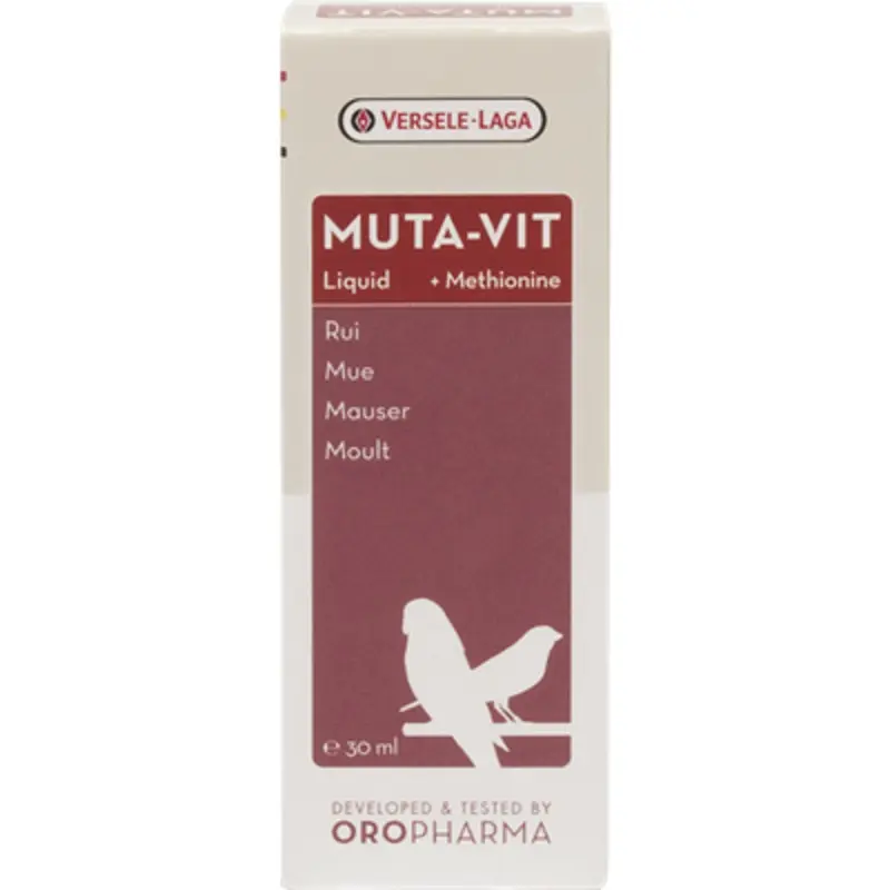 Versele-Laga Muta-Vit Liquid 30ml  Feather Health & Moulting Support for Birds