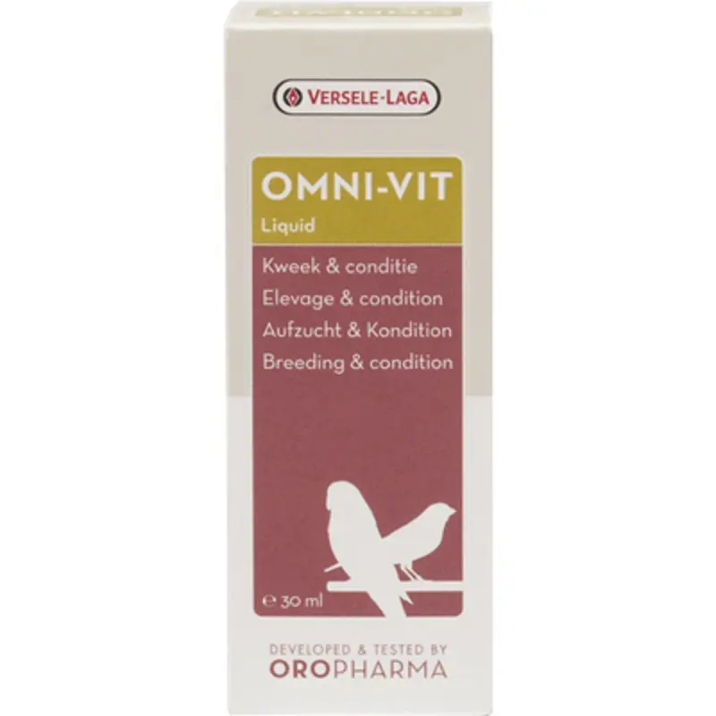 Versele-Laga Omni-Vit Liquid 30ml  Multi-Vitamin Boost for Breeding & Bird Health