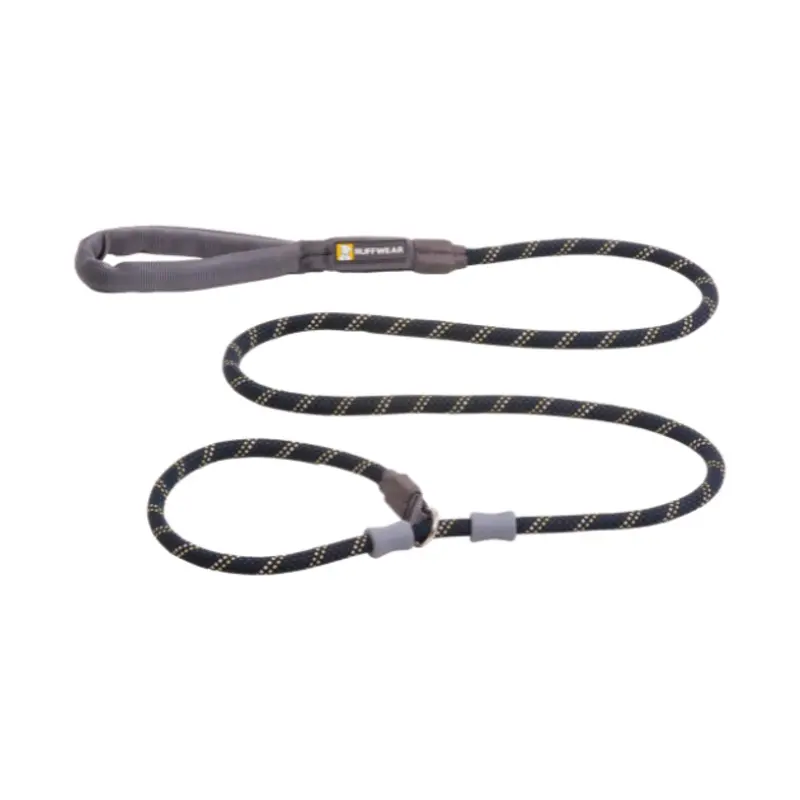 Ruffwear Just-a-Cinch Reflective Rope Slip Dog Leash (Obsidian Black)